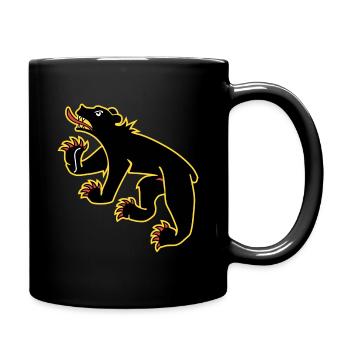 Drapeau de Berne - Mug uni - noir - Droite