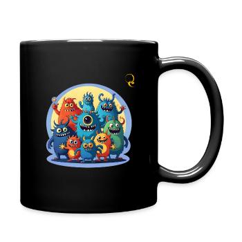 MEINE FREUNDE - Tasse einfarbig - Schwarz - Rechts