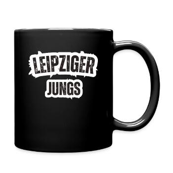Leipziger Jungs - Tasse einfarbig - Schwarz - Rechts