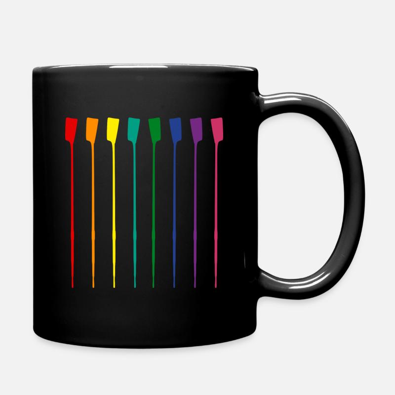Ruderruder Stolz Geschenk für Ruderer - Tasse einfarbig - Schwarz