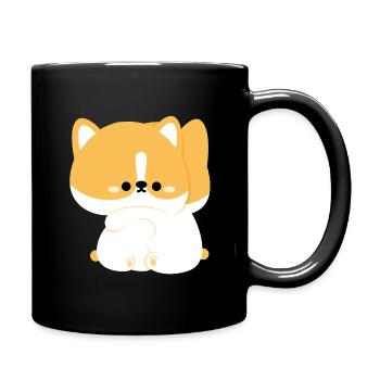 Corgi Couple - Full Colour Mug - black - Right
