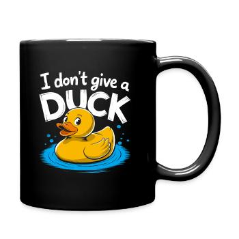 Je m’en fous - Mug uni - noir - Droite
