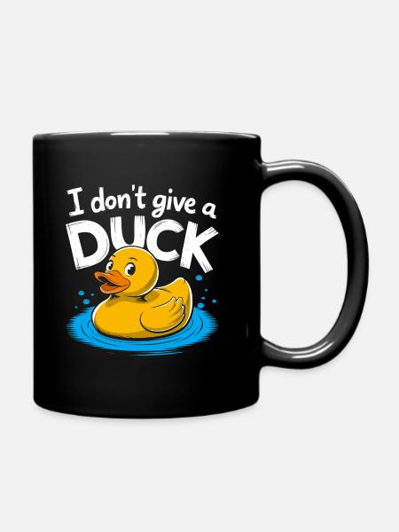I don t give a duck - Full Colour Mug - black