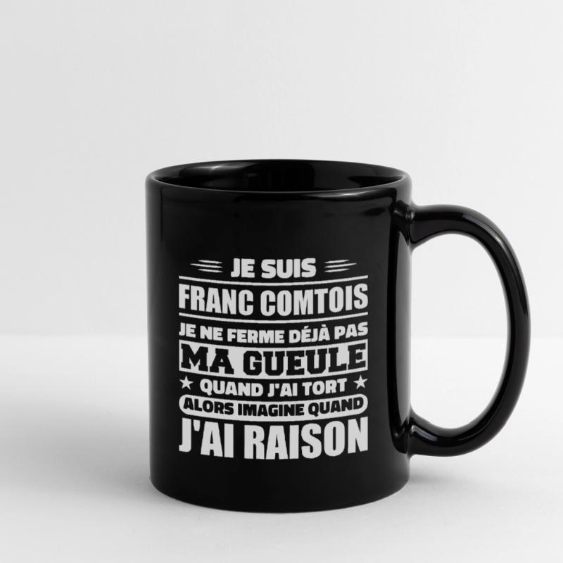 Franc comtois Ich halte meinen Mund nicht zu frank comté Tasse einfarbig