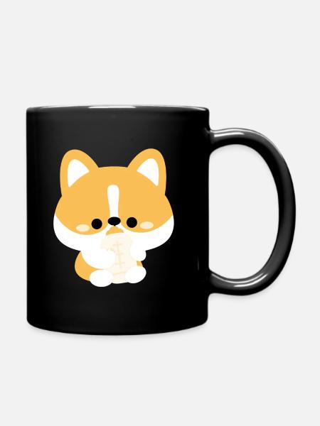 Corgi Toddler - Full Colour Mug - black
