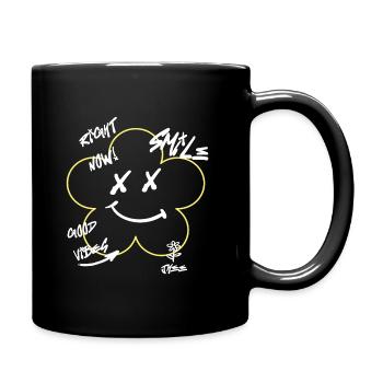 Fleur urbaine - Mug uni - noir - Droite
