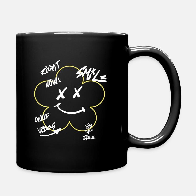 Urban Flower  - Tasse einfarbig - Schwarz