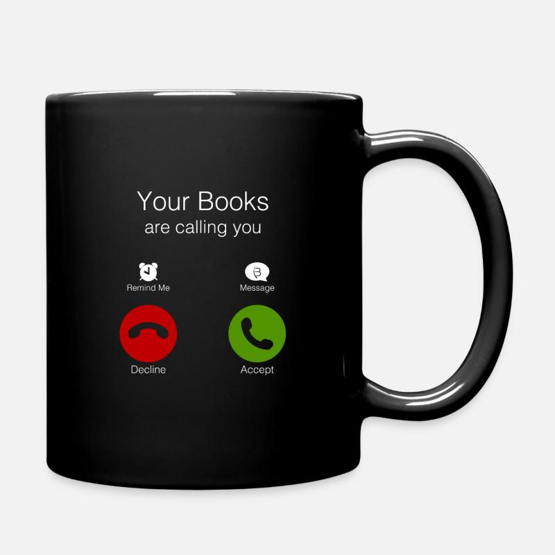 0143 Vos livres vous appellent. Accepter! - Mug uni - noir