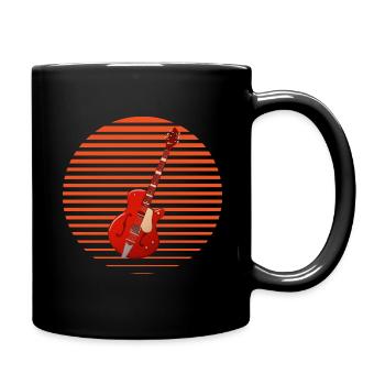 Gitarre Gitarrist Musik Instrument Geschenk - Tasse einfarbig - Schwarz - Rechts