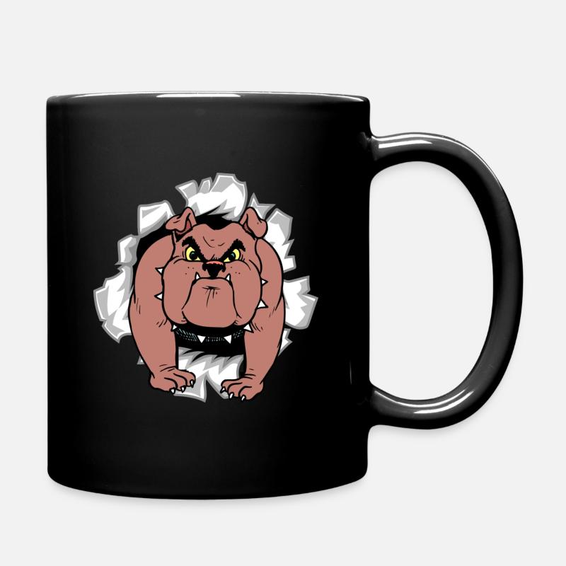 Bulldog - Tasse einfarbig - Schwarz