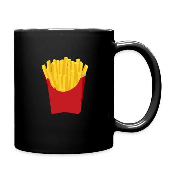 Fries - Tasse einfarbig - Schwarz - Rechts