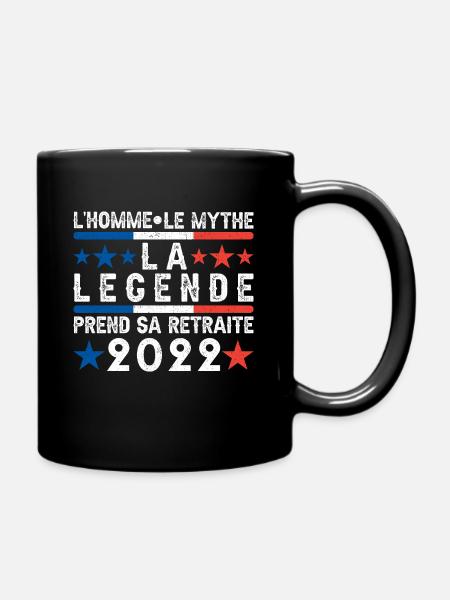 Cadeau Retraite Homme Humour 2022 Retraite Drôle - Mug uni - noir