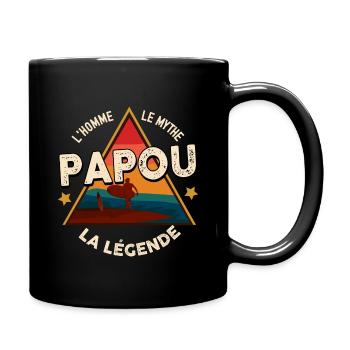 Cadeau pour mon papou de légende citation tendre - Mug uni - noir - Droite