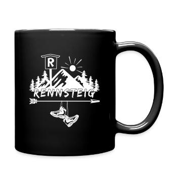 Rennsteig - Tasse einfarbig - Schwarz - Rechts