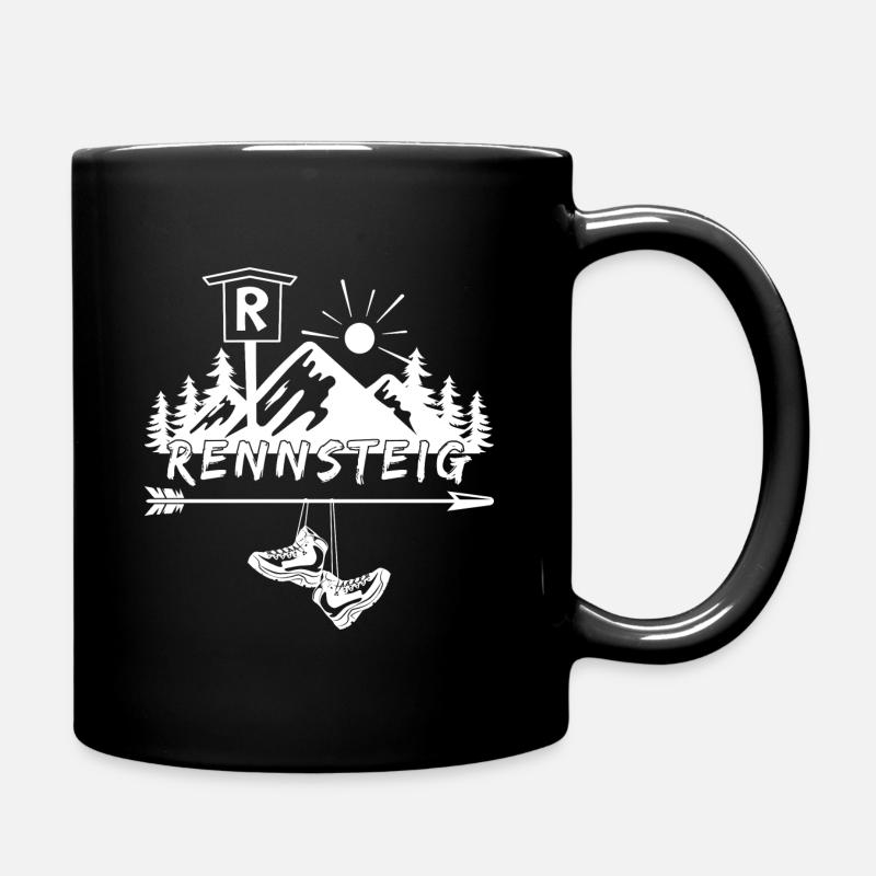 Rennsteig - Tasse einfarbig - Schwarz