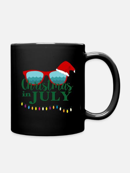 christmas in july,July - Tasse einfarbig - Schwarz