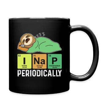 I take a nap regularly, funny nick - Full Colour Mug - black - Right