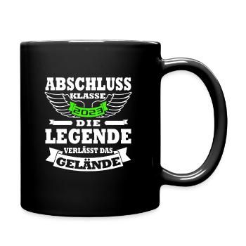 Abschlussklasse 2023 Abitur 2023 - Tasse einfarbig - Schwarz - Rechts