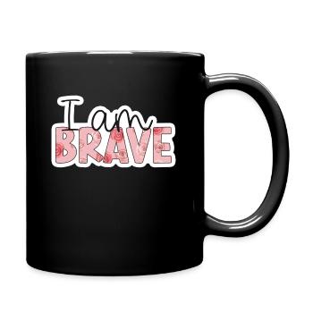 Positive Affirmation - i am brave - Mug uni - noir - Droite