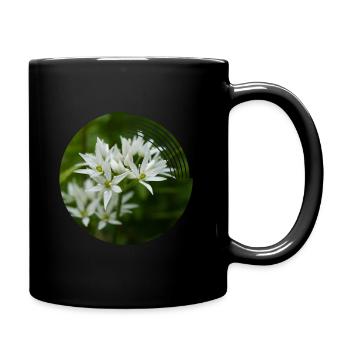 When the wild garlic blooms, it smells of leeks - Full Colour Mug - black - Right