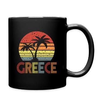 Grèce - Mug uni - noir - Droite