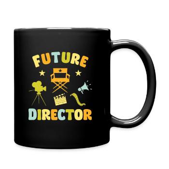 Future Director - Tasse einfarbig - Schwarz - Rechts