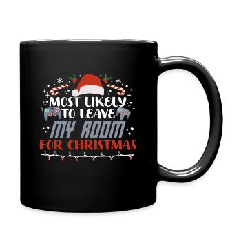 Weihnachten Xmas Gamer Gaming Spruch Humor Lustig - Tasse einfarbig - Schwarz - Rechts