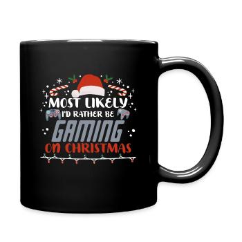 Weihnachten Gamer Gaming On Christmas Xmas - Full Colour Mug - black - Right