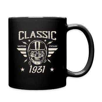 Vintage Classic Birthday Gift Born in 1931 - Full Colour Mug - black - Right