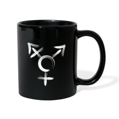 Symbol Transgender weiss - Tasse einfarbig