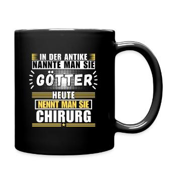 Gods in Antiquity. Today a surgeon - Full Colour Mug - black - Right