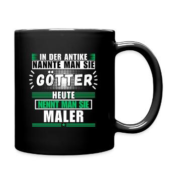 Gods in antiquity. Today a painter - Full Colour Mug - black - Right