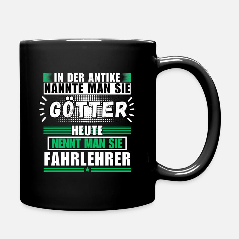 Les dieux dans l’Antiquité. Le moniteur d’auto-école d’aujourd’hui - Mug uni - noir