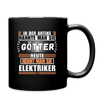 Gods in Antiquity. Today Electrician - Full Colour Mug - black - Right