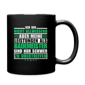 Unsurpassed performance as a lifeguard - Full Colour Mug - black - Right
