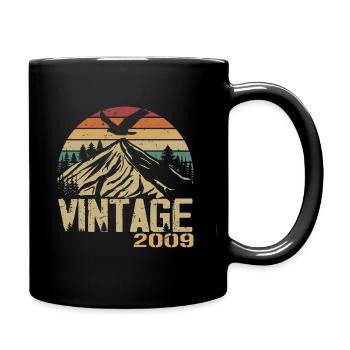 Vintage 2009 Retro 2009 Anniversary Gift - Full Colour Mug - black - Right