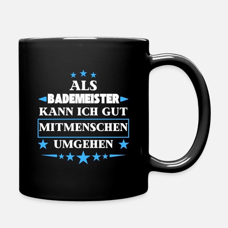 En tant que maître-nageur. - Mug uni - noir