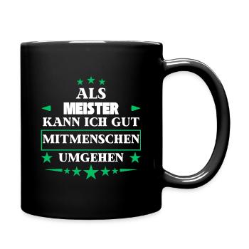 Dealing with other people like a master. - Full Colour Mug - black - Right