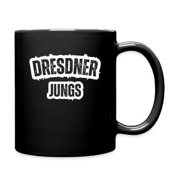 Dresdner Jungs - Tasse einfarbig - Schwarz - Rechts