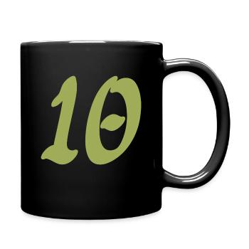 10 - Tasse einfarbig - Schwarz - Rechts