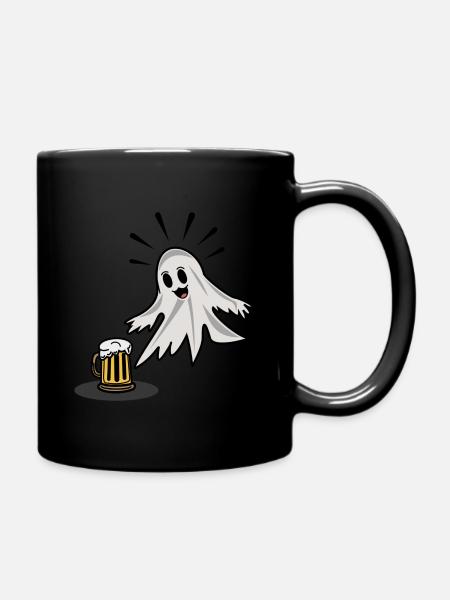 Bier, Du heiliger Geist - Tasse einfarbig - Schwarz
