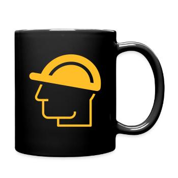 Construction Manager Helm Construction Site Construction Worker Construction - Full Colour Mug - black - Right