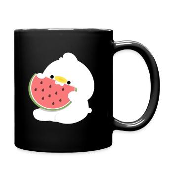 Duck Watermelon - Full Colour Mug - black - Right