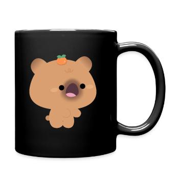 Capybara nourrissant l’amour Partie 2 - Mug uni - noir - Droite