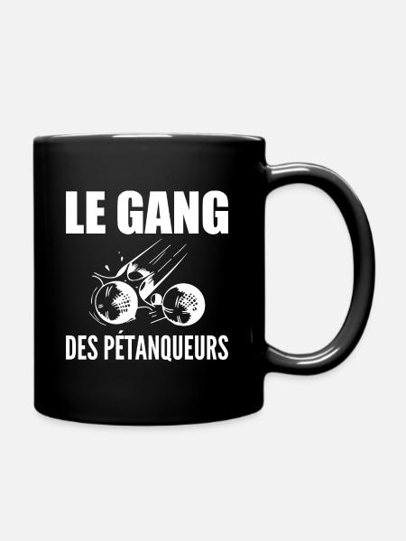 Pétanque, bouliste, fan de pétanque, fête des père - Mug uni - noir
