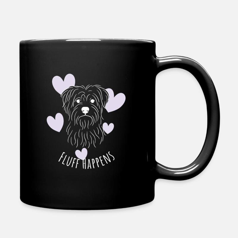 Fluff happens - Tasse einfarbig - Schwarz