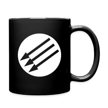 THREE ARROW | Three arrows | Political movement - Full Colour Mug - black - Right
