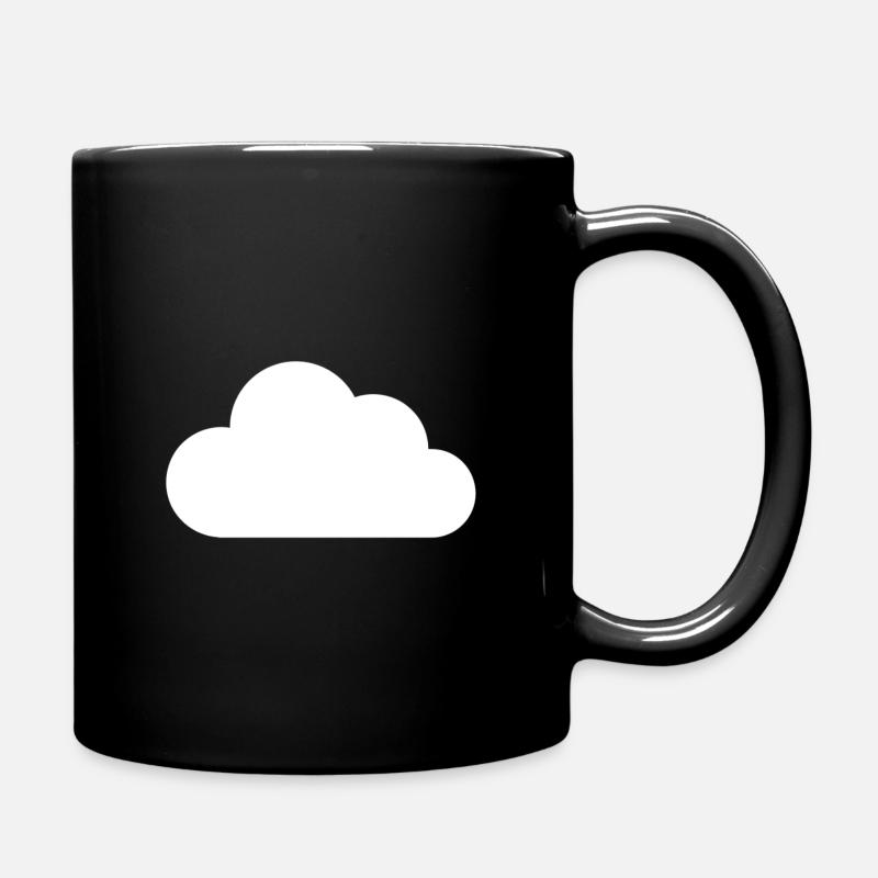 Wolke - Tasse einfarbig - Schwarz