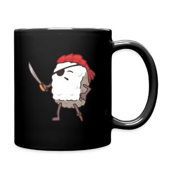 Sushi pirate drôle de mer reaper nourriture japonaise - Mug uni - noir - Droite