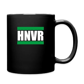 Hannover Fußball Stadt stolz Geschenk Kröpcke Fan - Tasse einfarbig - Schwarz - Rechts